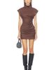 ALL THE WAYS ALL THE WAYS X Hannah Lizzy Hanna Faux Suede Mini Dress - 1