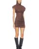 ALL THE WAYS ALL THE WAYS X Hannah Lizzy Hanna Faux Suede Mini Dress - 2