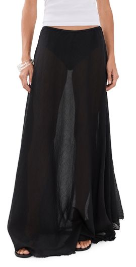 ALL THREE ALL THREE Elysia Maxi Skirt Black