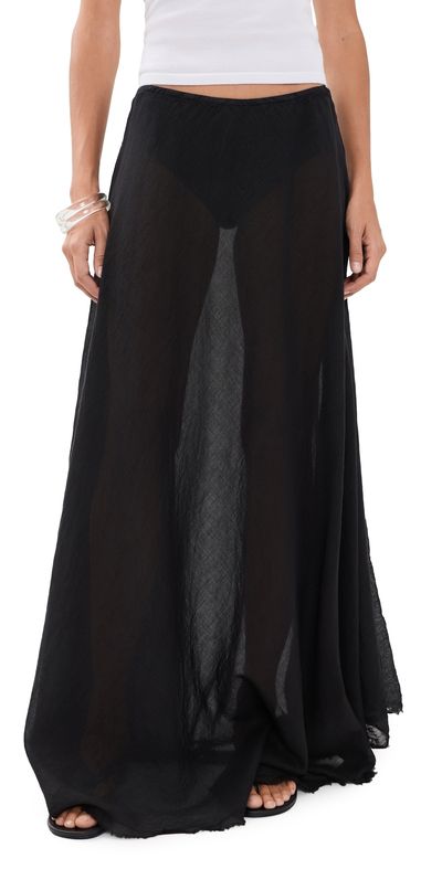 ALL THREE ALL THREE Elysia Maxi Skirt Black