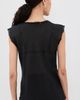 ALL THREE ALL THREE Iris Gauze Tank Black - 3