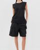 ALL THREE ALL THREE Iris Gauze Tank Black - 5