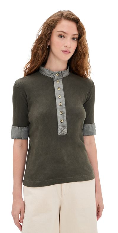 ALL THREE ALL THREE Maria Shirt Army Green