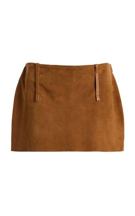 All Three All Three Tirza Suede Mini Skirt
