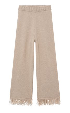 All Three All Three Von Fringed WoolCashmere Pants