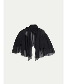 All Three Chloe Chiffon Cape