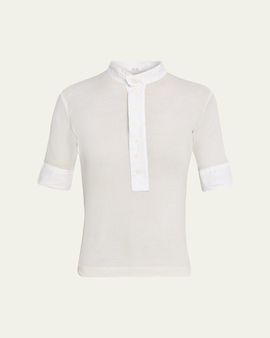 All Three Maria Rib Henley Shirt