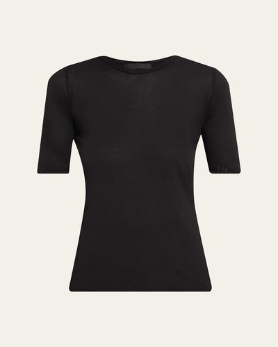 All Three Victoria Three-Quarter Sleeve Cotton Top