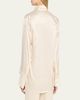 All Three Zoraya Silk Button-Front Shirt - 3