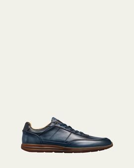 Allen Edmonds Men's Brentwood Patina Leather Low-Top Sneakers