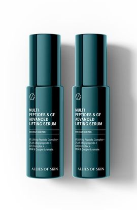 ALLIES OF SKIN ALLIES OF SKIN Multi Peptides & GF Advanced Lifting Serum Duo Set $376 Value 