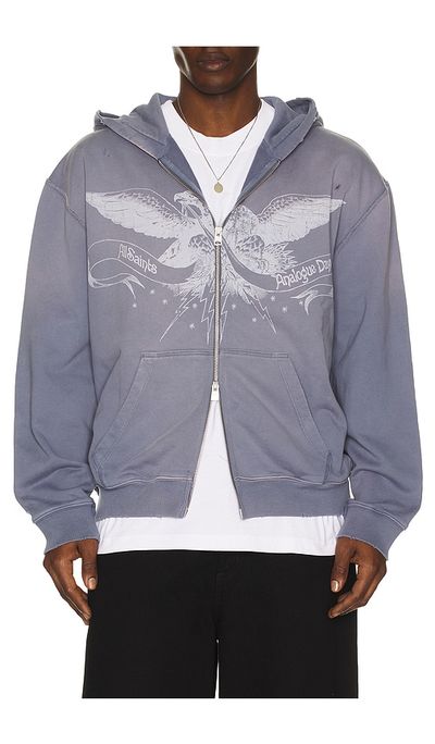 ALLSAINTS ALLSAINTS Aeterna Zip Through Sweater