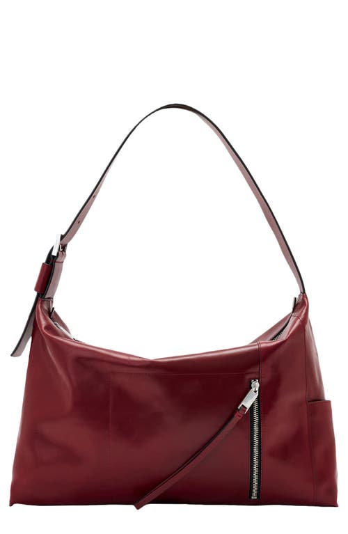 AllSaints AllSaints Alba Shine Leather Shoulder Bag