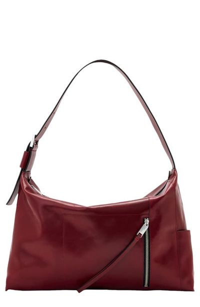 AllSaints AllSaints Alba Shine Leather Shoulder Bag