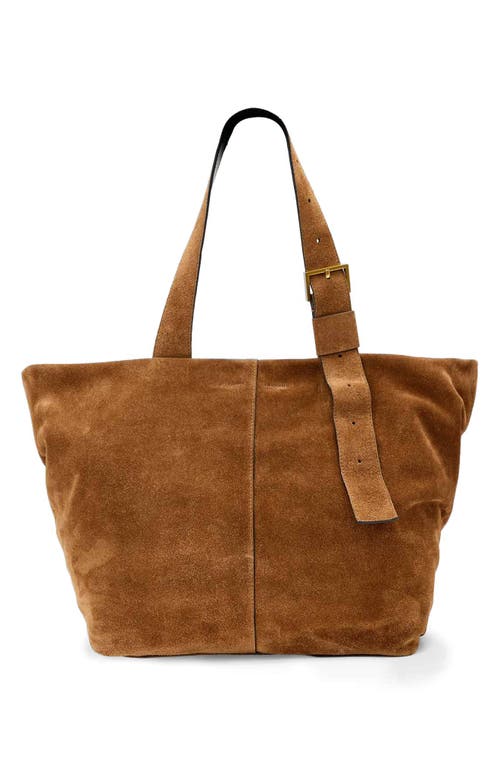 AllSaints AllSaints Alba Zip Suede Tote