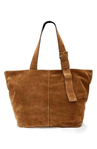 AllSaints AllSaints Alba Zip Suede Tote