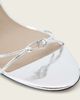AllSaints AllSaints Ali wrap around carabiner detail leather stilleto heels in silver - 4