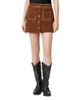 Allsaints Allsaints Alice Suede Mini Skirt - 1