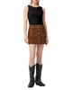 Allsaints Allsaints Alice Suede Mini Skirt - 4