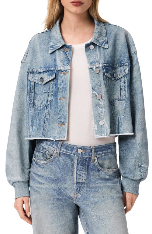 AllSaints AllSaints Anders Crop French Terry Illusion Shacket