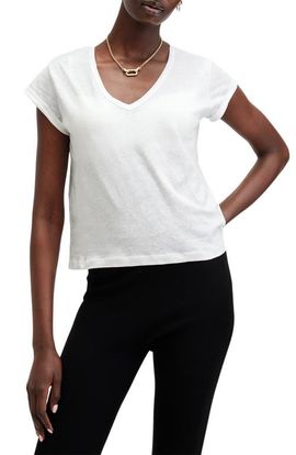 AllSaints AllSaints Anna V-Neck Cotton T-Shirt