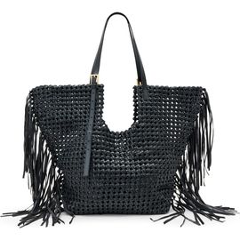 AllSaints AllSaints Ara East West Woven Leather Tote