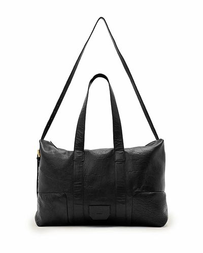 Allsaints Allsaints Ares Large Grained Leather Holdall Tote