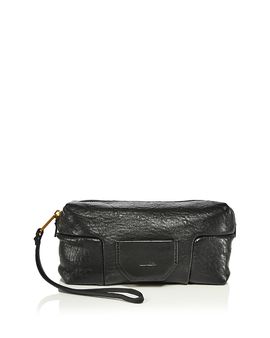 Allsaints Allsaints Ares Leather Pouch Wristlet