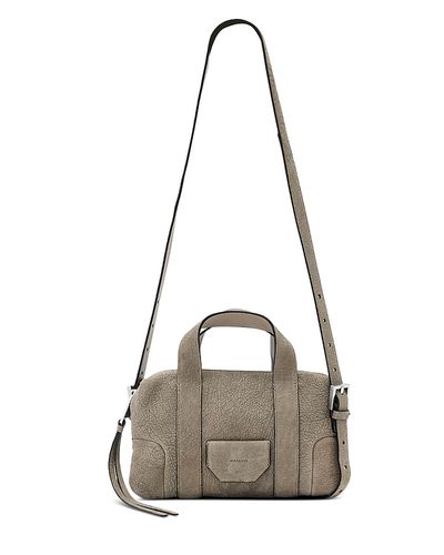 Allsaints Allsaints Ares Small Embossed Leather Compact Crossbody Bag