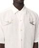 Allsaints Allsaints Avia Embroidered Swallows Linen Shirt - 6