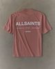 AllSaints AllSaints Backstage Graphic Oversized Fit Tee in Pink, Men's at Urban Outfitters - 1
