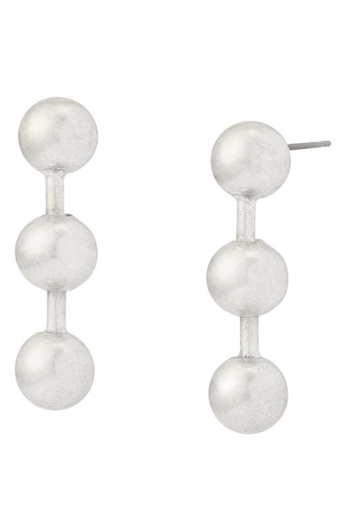 AllSaints AllSaints Ball Chain Short Linear Drop Earrings