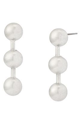 AllSaints AllSaints Ball Chain Short Linear Drop Earrings