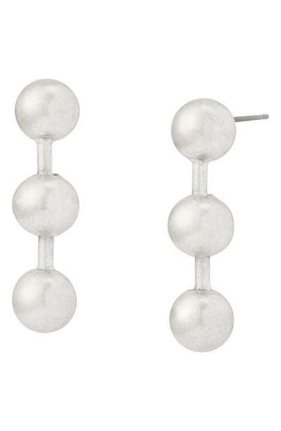 AllSaints AllSaints Ball Chain Short Linear Drop Earrings