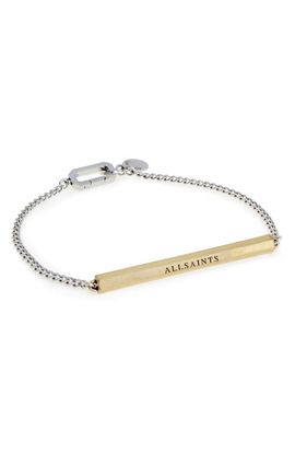 AllSaints AllSaints Bar Chain Flex Bracelet