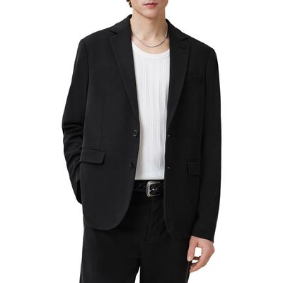 AllSaints AllSaints Bay Solid Stretch Cotton Blend Sport Coat