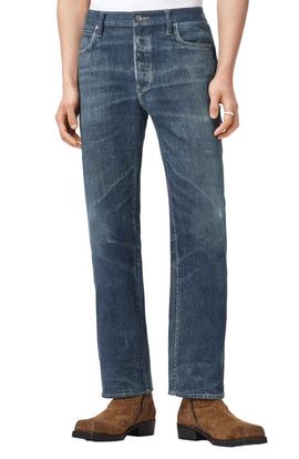 AllSaints AllSaints Bead Straight Leg Illusion Organic Cotton Trousers