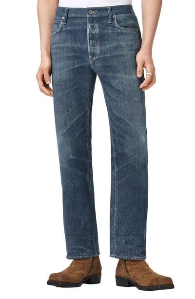 AllSaints AllSaints Bead Straight Leg Illusion Organic Cotton Trousers