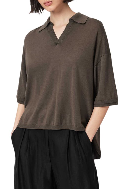 AllSaints AllSaints Bern Merino Wool Polo