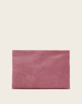 AllSaints AllSaints bettina clutch bag in raspberry pink