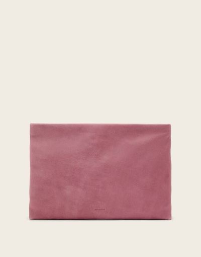 AllSaints AllSaints bettina clutch bag in raspberry pink