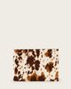 AllSaints AllSaints bettina cowhide clutch purse in cream-Multi - 2