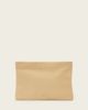 AllSaints AllSaints Bettina lambs leather clutch bag in pale yellow - 2
