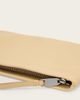 AllSaints AllSaints Bettina lambs leather clutch bag in pale yellow - 3