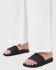AllSaints AllSaints Biggy rubber slides in black - 1