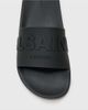AllSaints AllSaints Biggy rubber slides in black - 4