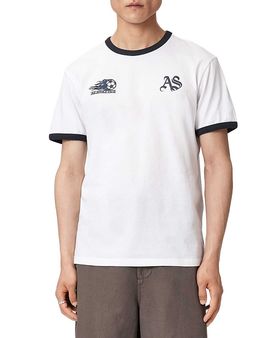 Allsaints Allsaints Blighty Logo Graphic Ringer T-Shirt
