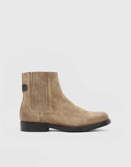 AllSaints AllSaints Bloom suede Chelsea boots in stone gray