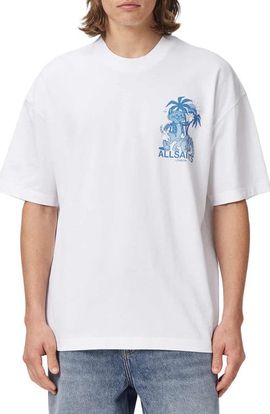 AllSaints AllSaints Bulldog Cotton Graphic T-Shirt