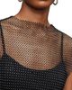 AllSaints AllSaints Calytrix Sparkle Mesh Crop Top - 4